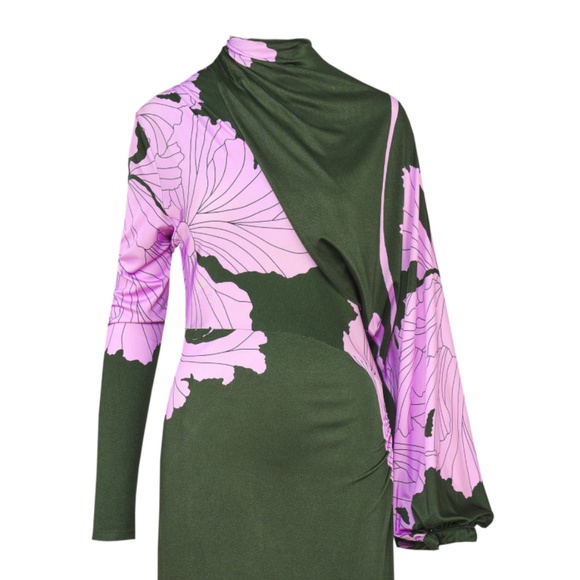 Jonna Ortiz - SOLD OUT - Fairy of The Valley Floral Jersey Midi Dress - Picture 1 of 6